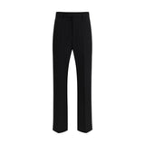 Valentino Black Fleece Wool Dress Pants