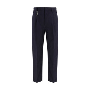 Prada Blue Cotton Dress Pants