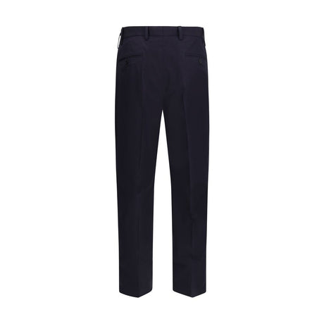 Prada Blue Cotton Dress Pants