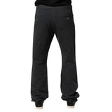 Just Cavalli Black Straight Fit Mid Waist Denim Trouser Jeans