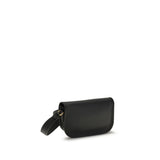 Valentino Garavani Black Calf Leather Bos Taurus Shoulder Bag