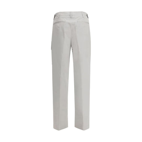Fendi Silver Cotton Cargo Pants