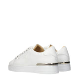 Philipp Plein White Leather Low Top Sneakers