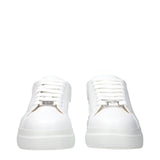 Philipp Plein White Leather Low Top Sneakers