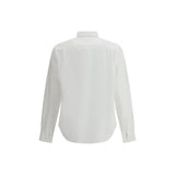 Prada White Fleece Wool Dress Shirt