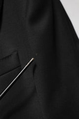 Dolce & Gabbana Black Wool Single Breasted Jacket Blazer