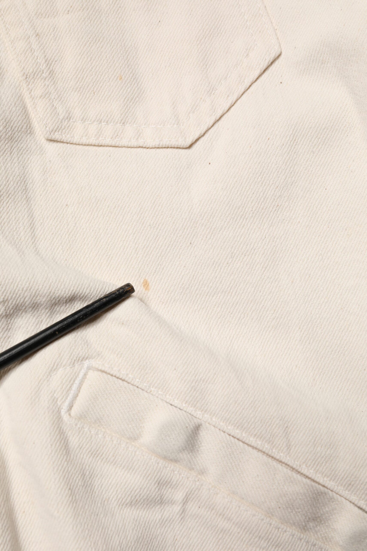 Dolce & Gabbana Off White Cotton Full Zip Denim Men Blouson Jacket