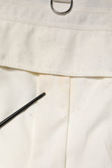 Dolce & Gabbana White Cotton Cargo Men Vest Coat Jacket