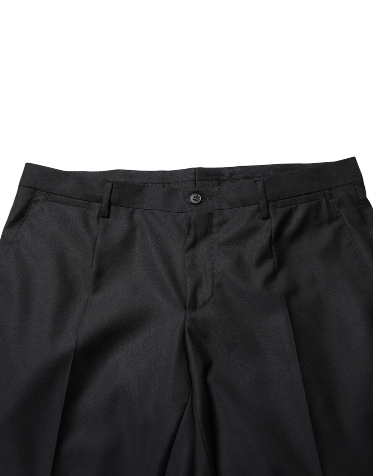 Dolce & Gabbana Black Wool Skinny Dress Formal Trouser Pants