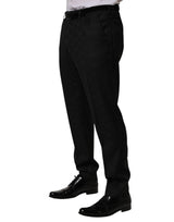 Dolce & Gabbana Black Wool Skinny Dress Formal Trouser Pants