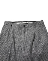 Dolce & Gabbana Gray Houndstooth Straight Dress Trouser Pants