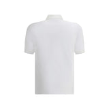 Brunello Cucinelli White Cotton Polo Shirt