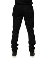 Dolce & Gabbana Black Sacred Heart Skinny Men Denim Jeans