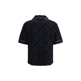 Casablanca Black Cotton Shortsleeve Shirt