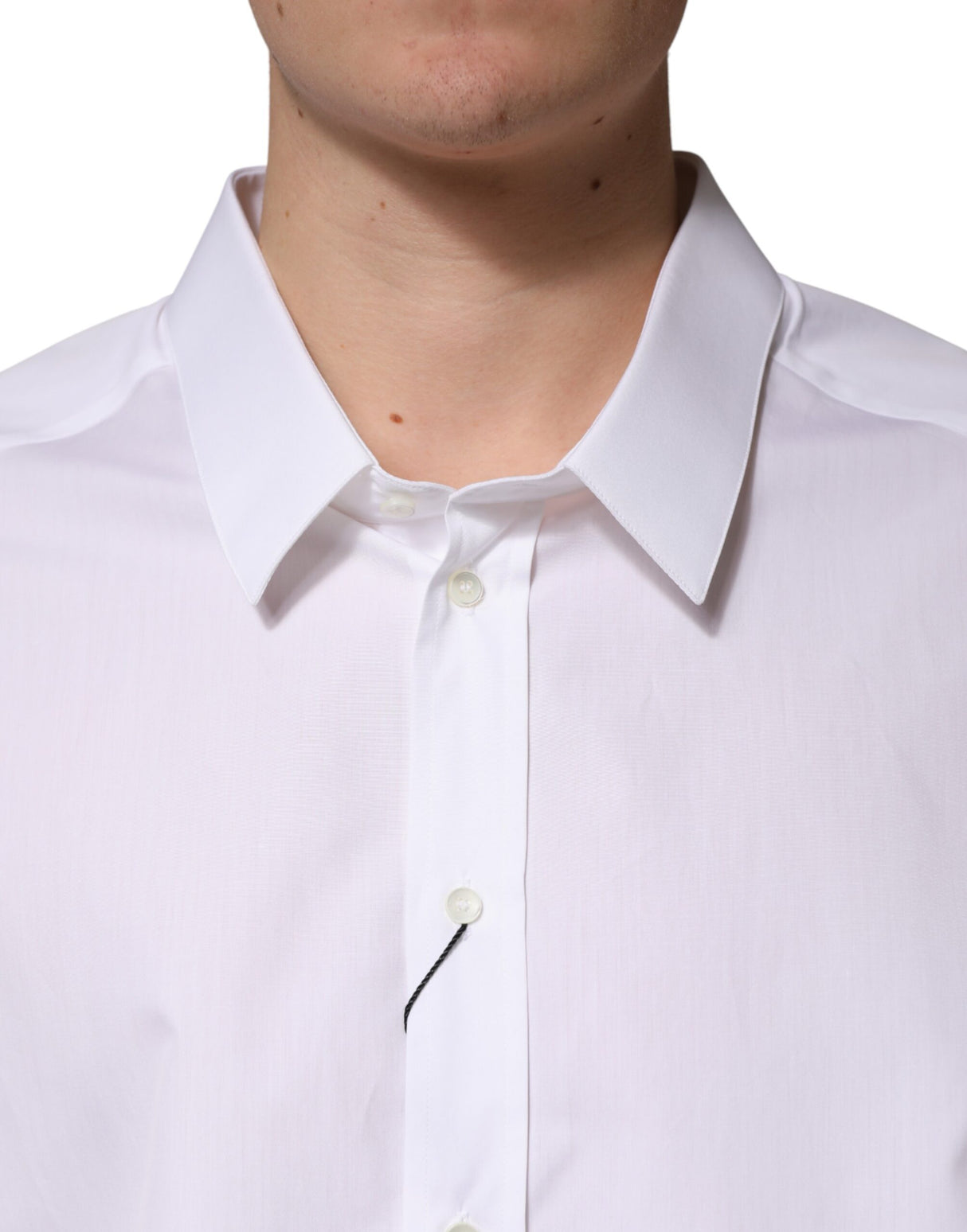 Dolce & Gabbana White SARTORIA Cotton Collared Dress Shirt