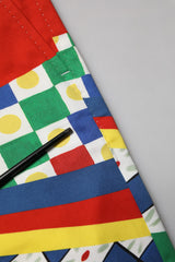 Dolce & Gabbana Multicolor Carretto Print Men Bermuda Shorts