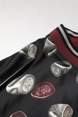 Dolce & Gabbana Black Ring Print CrewNeck Sweatshirt  Sweater