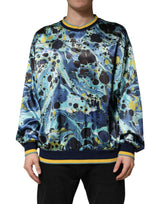 Dolce & Gabbana Multicolor Marble Print Pullover Sweater