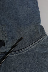 Dolce & Gabbana Blue Cotton Logo Hooded Sweatshirt  Sweater