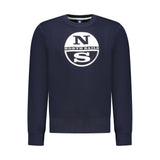 North Sails Blue Cotton Men Sweatshirt
