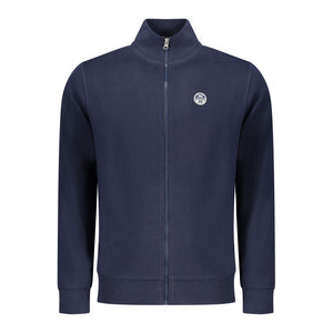 North Sails Blue Cotton Men Sweatshirt