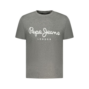 Pepe Jeans Grigio Cotton Men T-Shirt