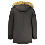 Guess Jeans Black Polyester Mens Jacket