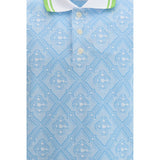Casablanca Light Blue Cotton Polo Shirt