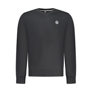 North Sails Black Cotton Men Sweatshirt