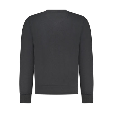 North Sails Black Cotton Men Sweatshirt