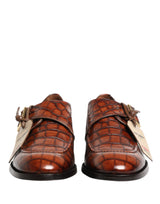 Dolce & Gabbana Brown Lace Up Leather Derby Dress Men Shoes