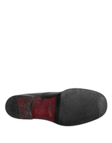 Dolce & Gabbana Black Lace Up Leather Dress Derby Men Shoes