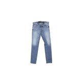 Dsquared² Blue Cotton Straight-Leg Jeans