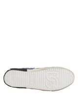 Dolce & Gabbana Blue Distressed Denim Low Top Sneakers Shoes