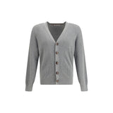 Brunello Cucinelli Gray Cotton Cardigan