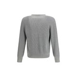 Brunello Cucinelli Gray Cotton Cardigan