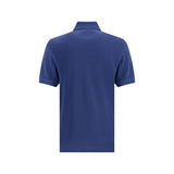 Brunello Cucinelli Blue Cotton Polo Shirt