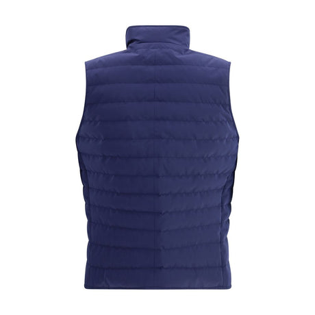 Brunello Cucinelli Blue Polyester Sleveless Jacket