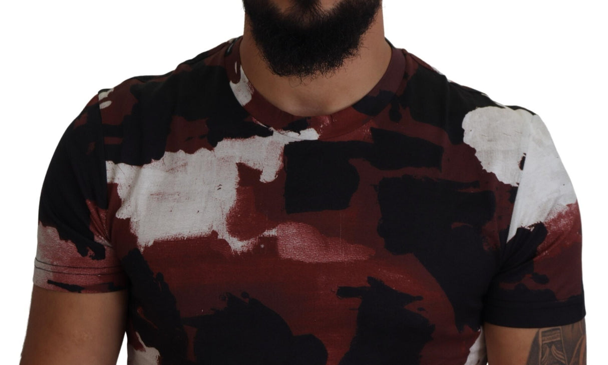 Dolce & Gabbana Multicolor Tie Dye Cotton Crew Neck T-shirt