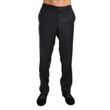 Dolce & Gabbana Gray Cotton Dress Pants