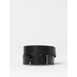 Emporio Armani Black Leather Regular Belt