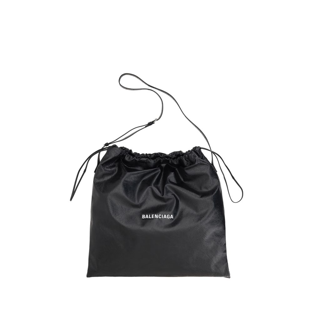 Balenciaga Black Lamb Ovis Aries Aries Shoulder Bag