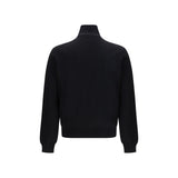Prada Black Fleece Wool Full-Length Jacket