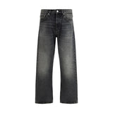 Sunflower Black Cotton Relaxed Fit Jeans