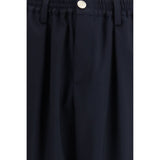 Marni Blue Merino Wool Casual Pants