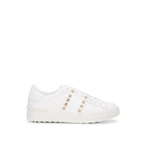 Valentino Garavani White Leather Low Top Sneakers