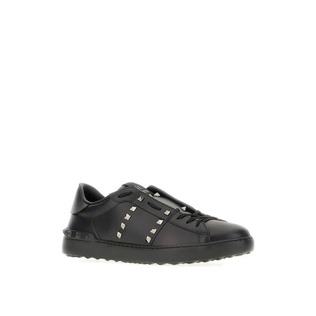 Valentino Garavani Black Leather Low Top Sneakers