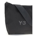 Y-3 Black Polyester Shoulder Bag