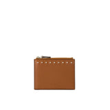 Valentino Garavani Brown Calfskin Cardholder