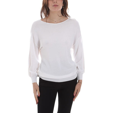 Yes Zee White Viscose Sweatshirt
